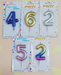 VELAS DE CUMPLEAÑOS NUMEROS