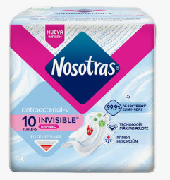 NOSOTRAS INVISIBLE CELESTE ANTIBACTERIAL