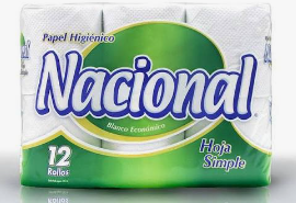 PAPEL NACIONAL VERDE 12 ROLLO