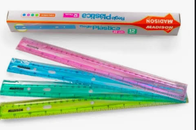 REGLA PLASTICA 20 CM MADISON